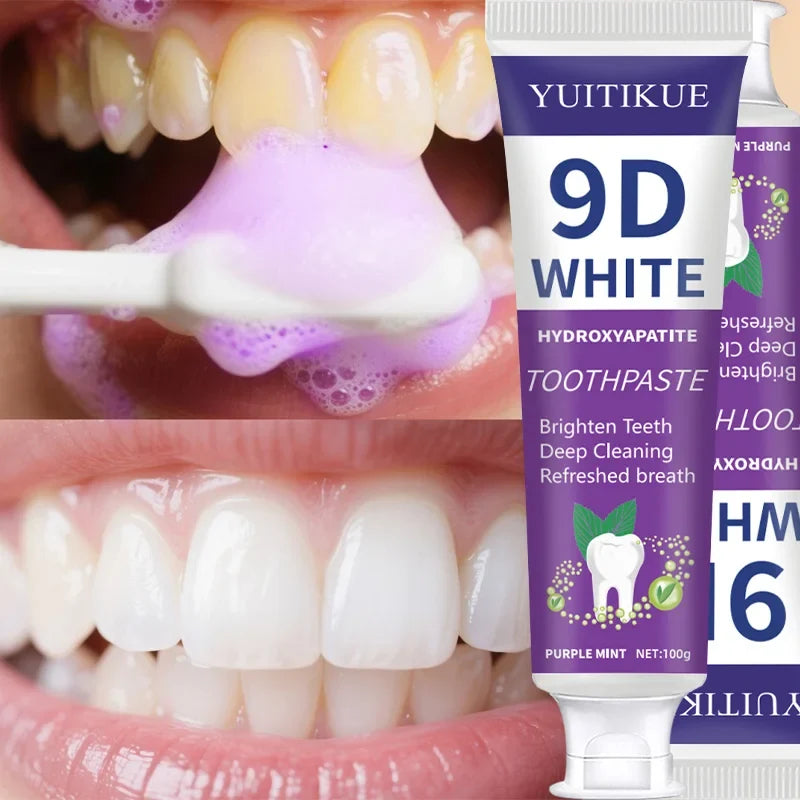 Purple Whitening Toothpaste | Stain Removal & Fresh Breath 100g