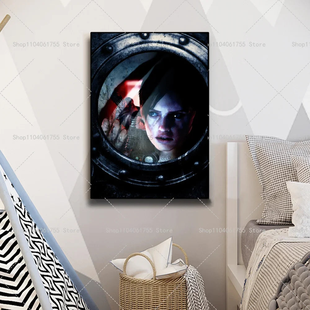 Resident Evil Classic Game Poster – Waterproof Self-Adhesive Wall Art