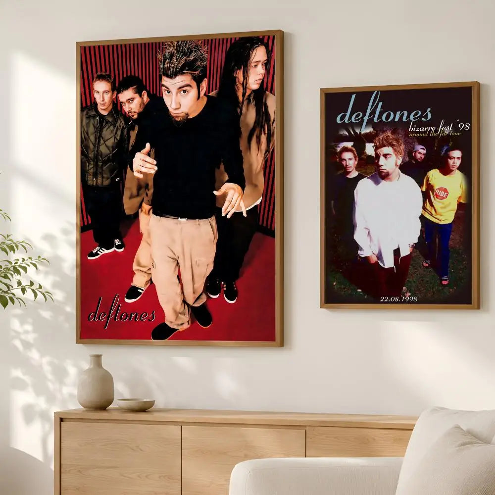 Deftones Poster Self-Stick HD PVC Waterproof Wall Art Decor