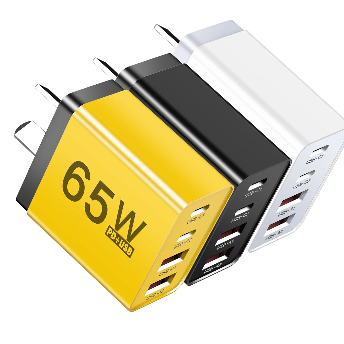 65W USB-C Fast Charger AU Plug – iPhone Samsung Xiaomi