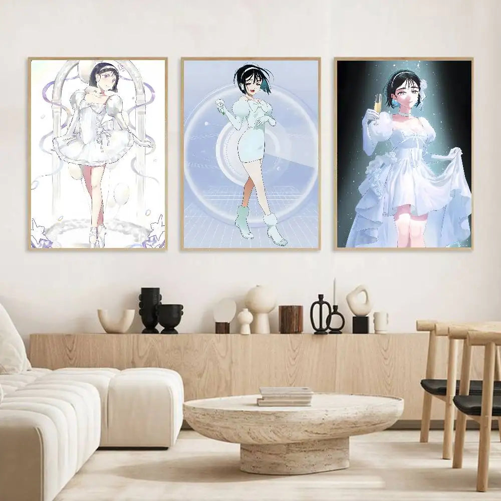 Anime HD Wall Poster – Self-Adhesive Waterproof PVC Décor