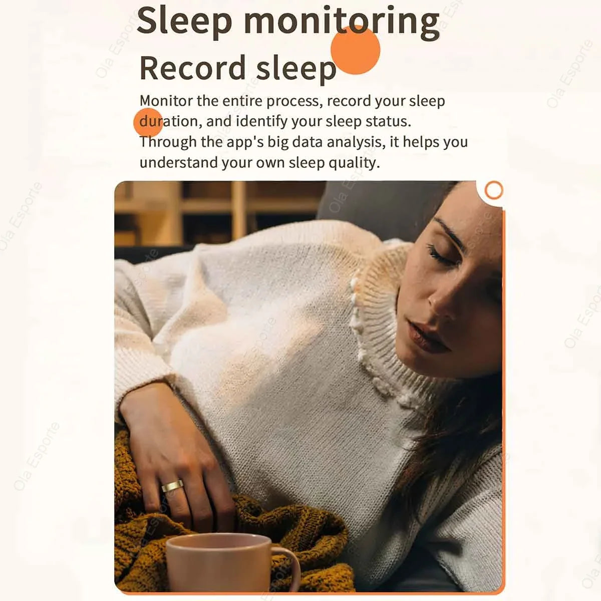 Smart Ring – Heart Rate & Blood Oxygen Monitor | IP68 Waterproof