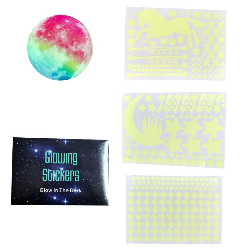 Glow in the Dark Unicorn Wall Sticker | 20cm Kids Room Decal