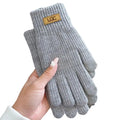 Fleece-Lined Windproof Winter Gloves – Warm & Anti-Slip
