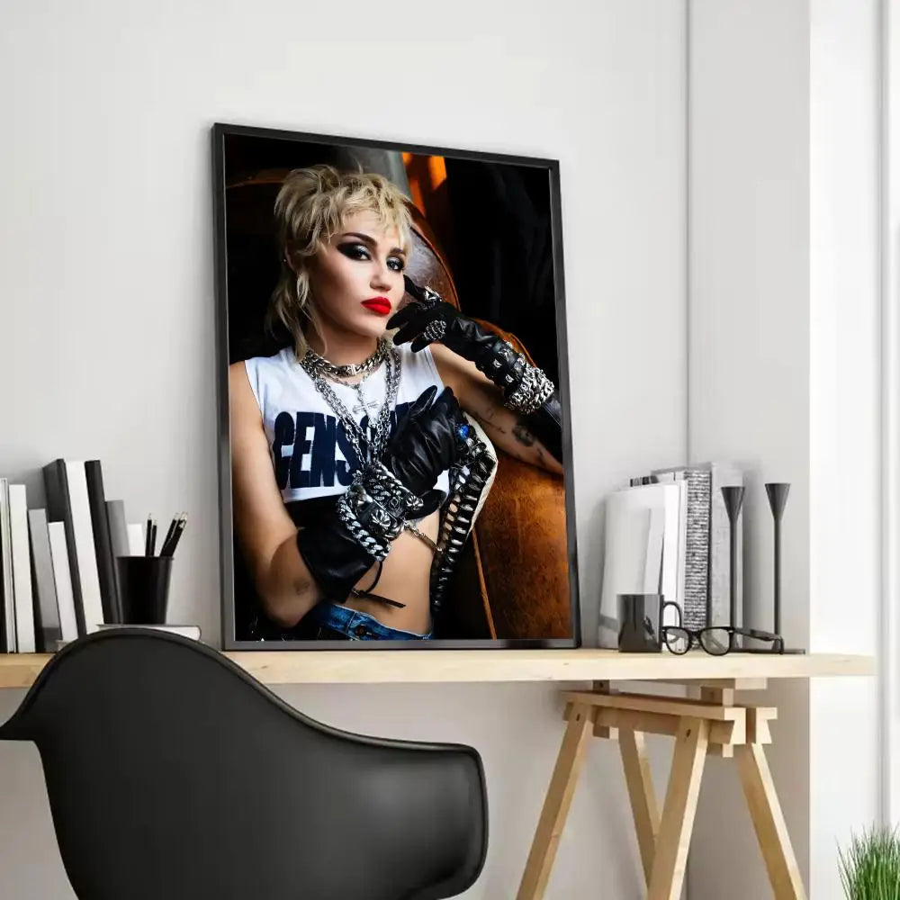 Miley Cyrus Canvas Wall Art – Unframed HD Print Poster