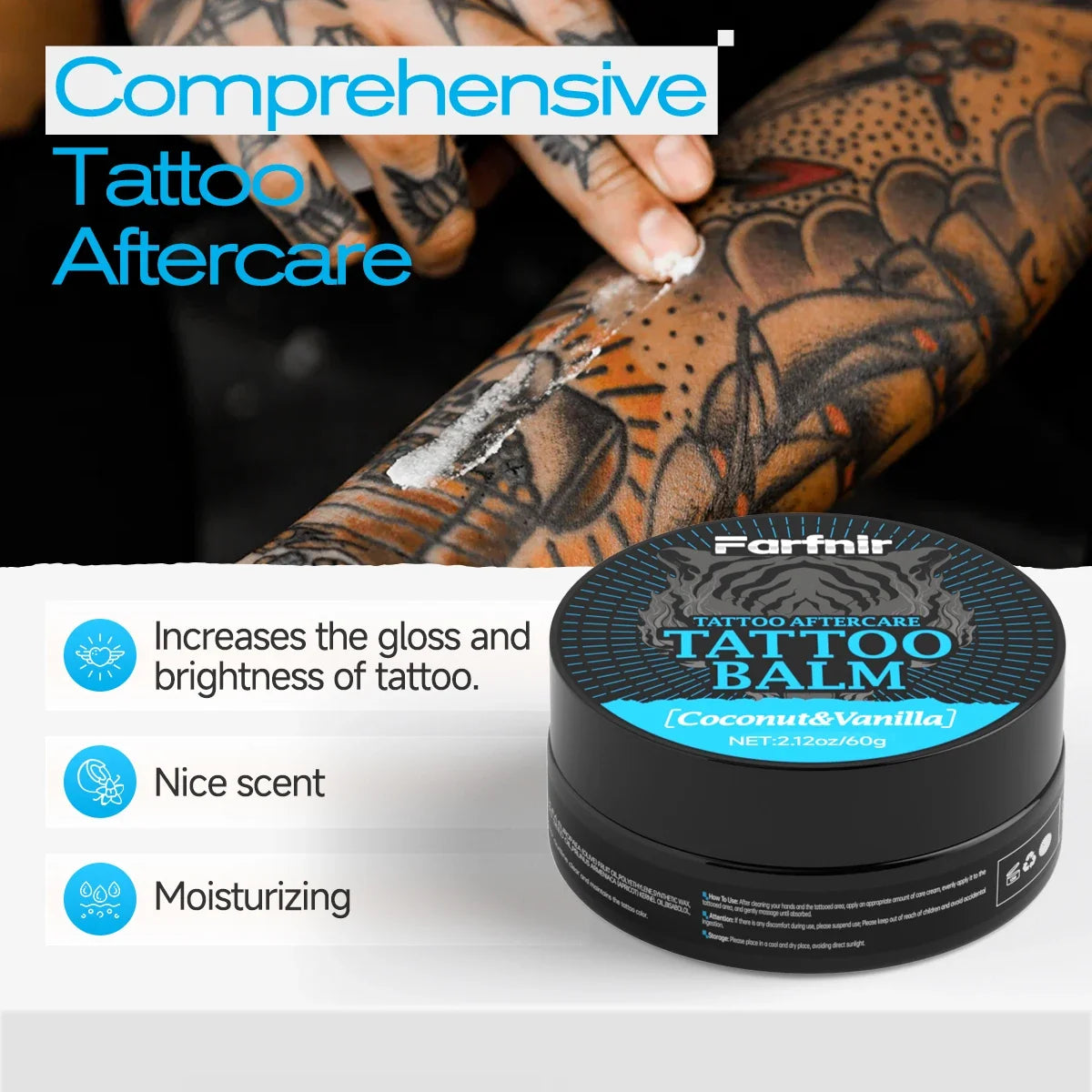 Tattoo Balm Cream – Moisturizing, Color-Brightening & Nourishing