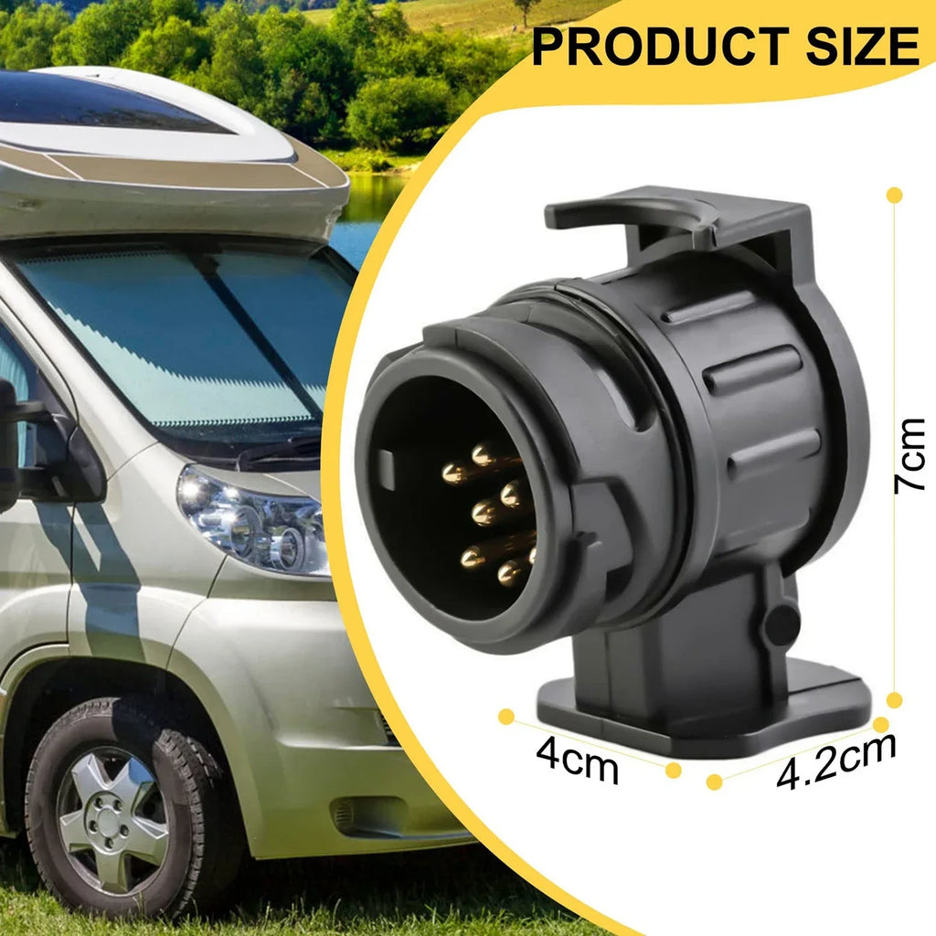 13 Pin to 7 Pin Trailer Adapter | 12V Waterproof Towbar Plug
