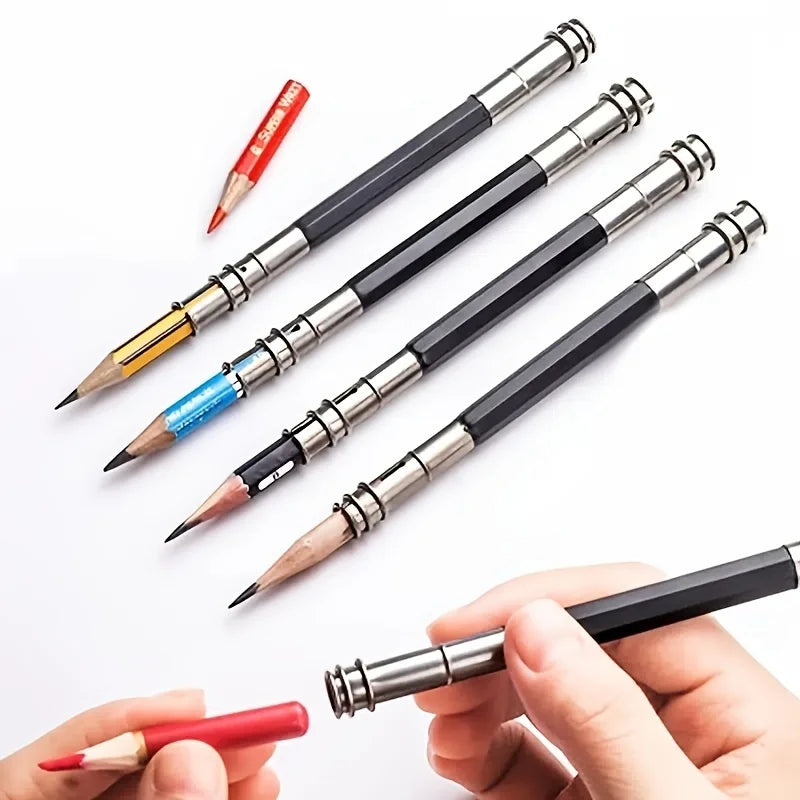 Adjustable Metal Pencil Extender Suitable Artists Use Schools Offices