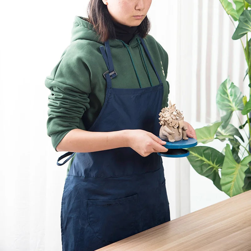Canvas Pottery Apron | Adjustable Split-Leg DIY Craft Apron