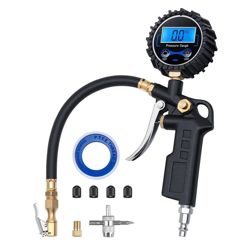 Digital Tire Pressure Gauge 250 PSI 0 1 Resolution Heavy Duty Air