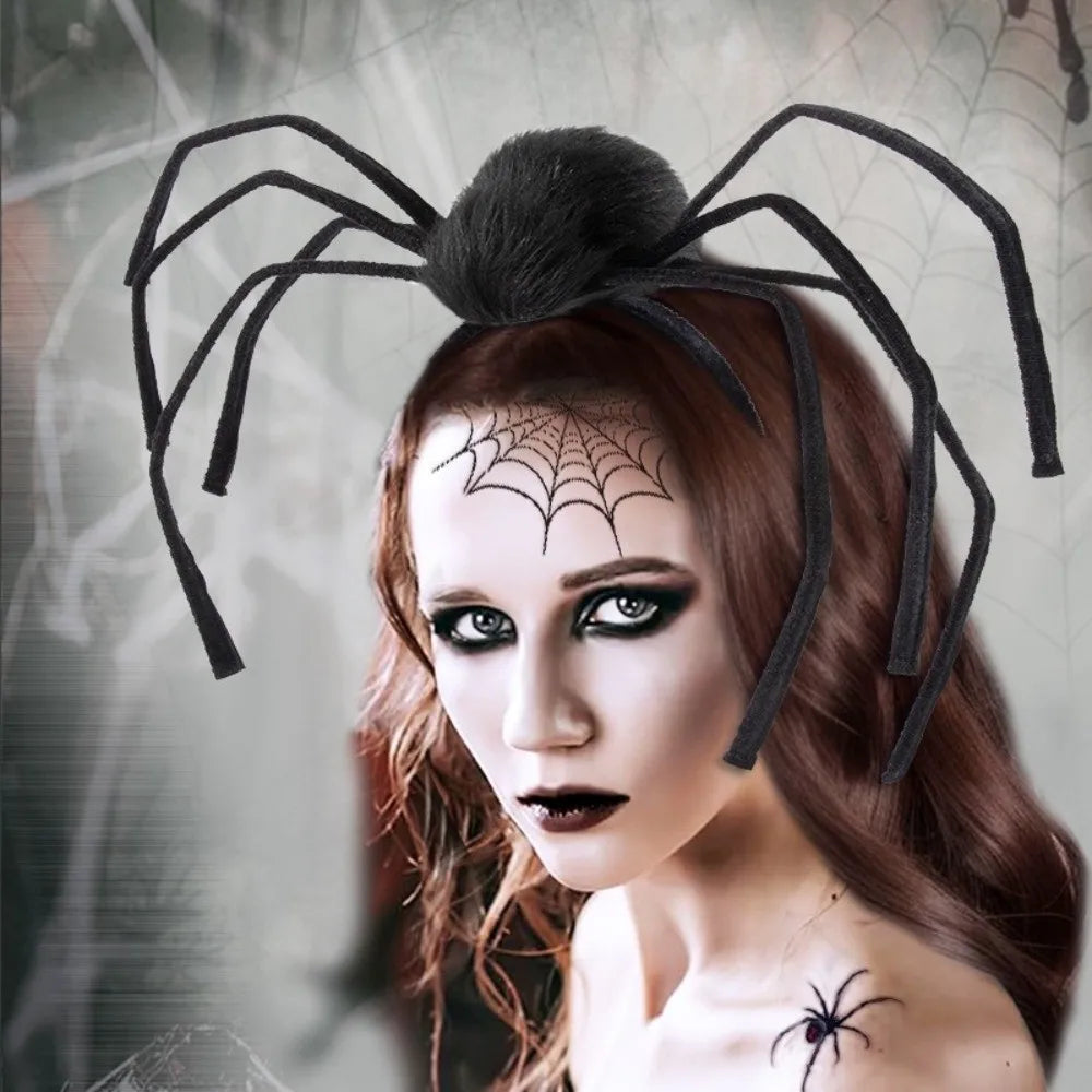 Halloween Spider Headband – Black Non-Slip Hair Hoop