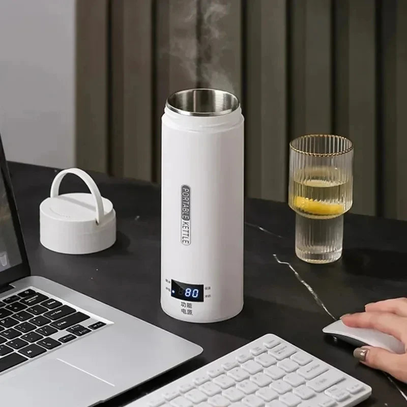 HOMEFISH 450ml Portable Electric Travel Kettle | Anti-Scald
