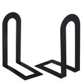 L-Shaped Iron Bookends Set of 2 – Non-Slip Desk Book Stand