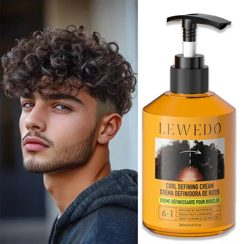 LEWEDO Castor Oil Curl Cream – Rosemary & Peppermint 280ml