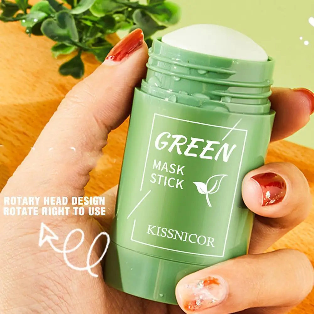 Face Clean Mask Green Tea Cleansing Stick Shrink Pores Deep Blackhead