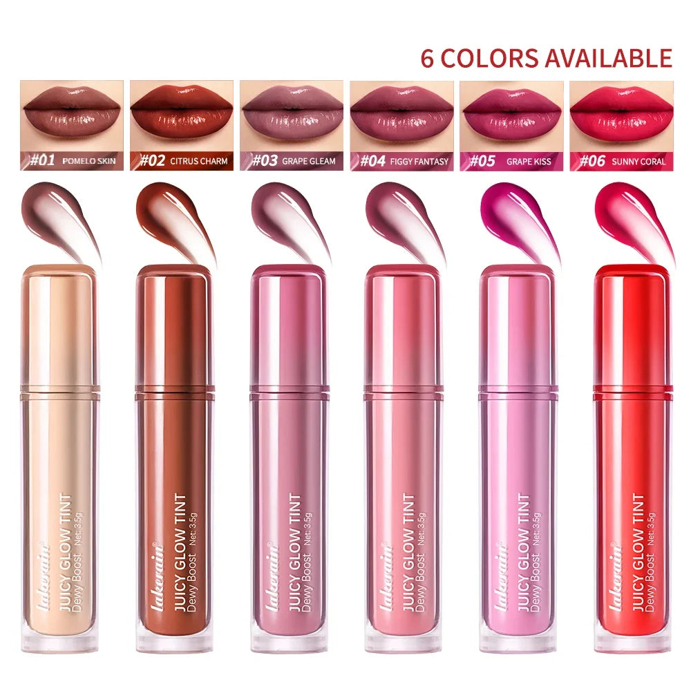ibcccndc Juicy Glow Tint Lip Gloss – Mirror Shine & 12H Color