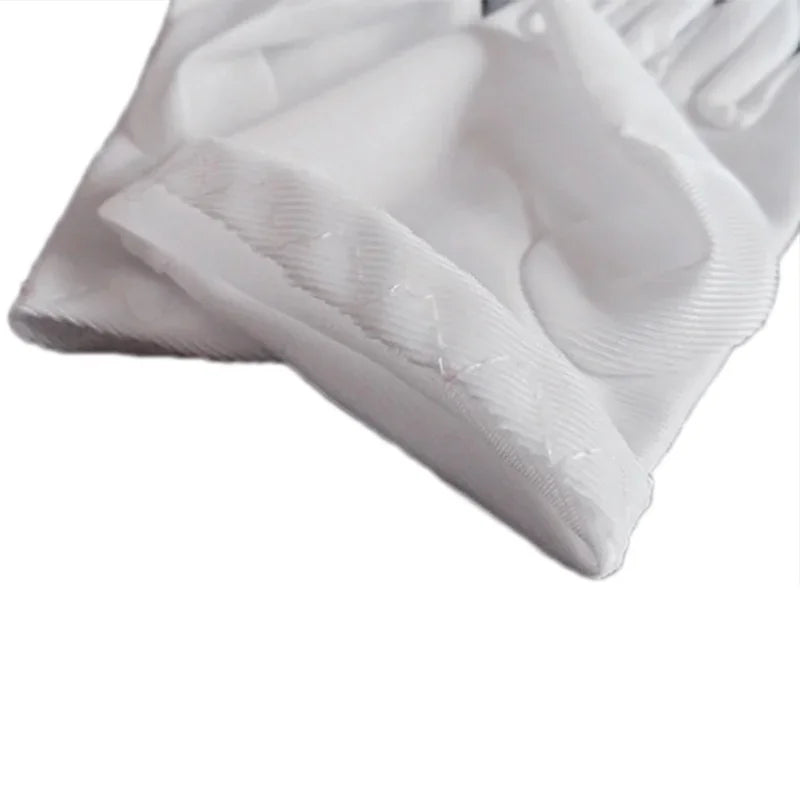 White Satin Kids Gloves – Flower Girl Wedding & Party Gloves