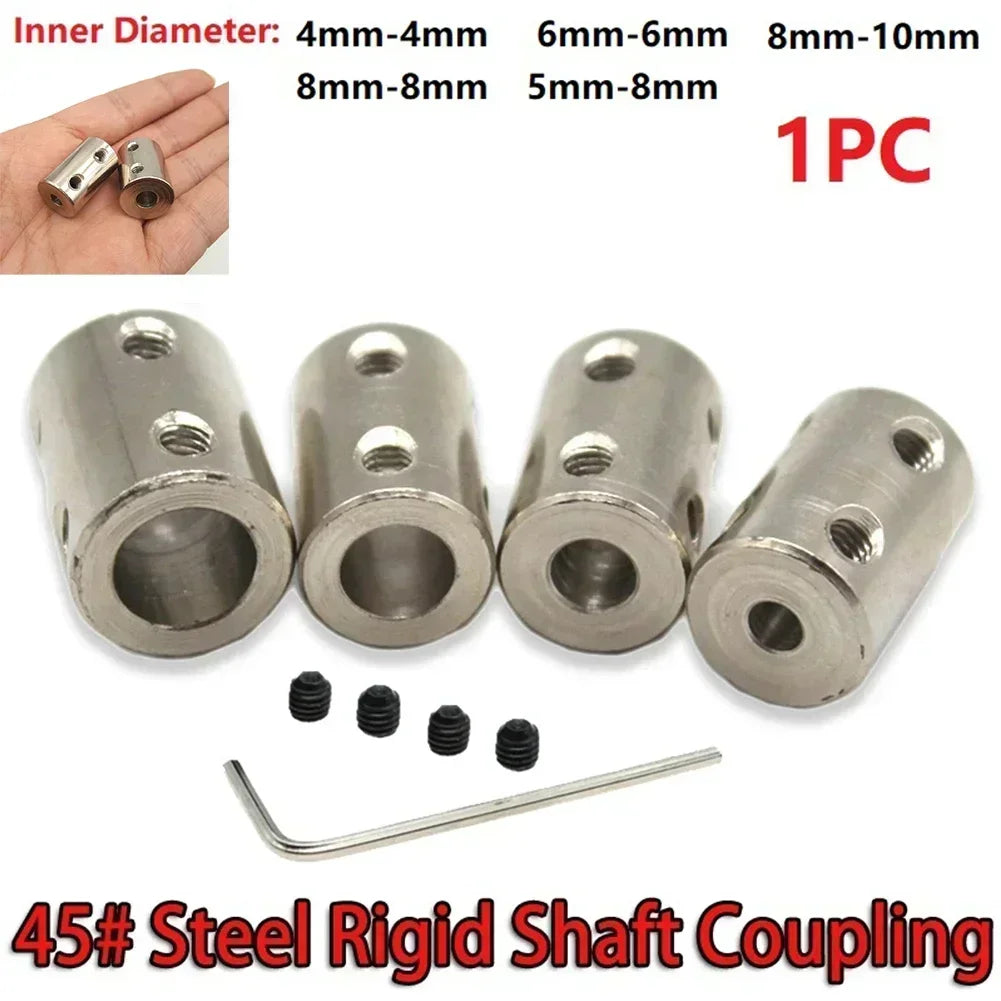 Rigid Shaft Coupling 4–10mm | RC Boat & Car Motor Connector Set