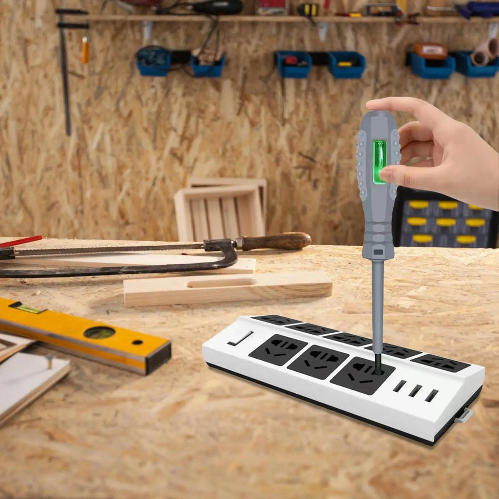 2-in-1 Voltage Tester Screwdriver with LED Light Display