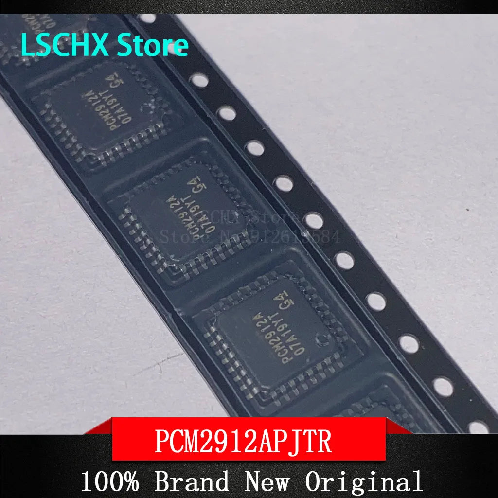 5-Pack PCM2912APJT TQFP-32 USB Audio Codec IC Chips