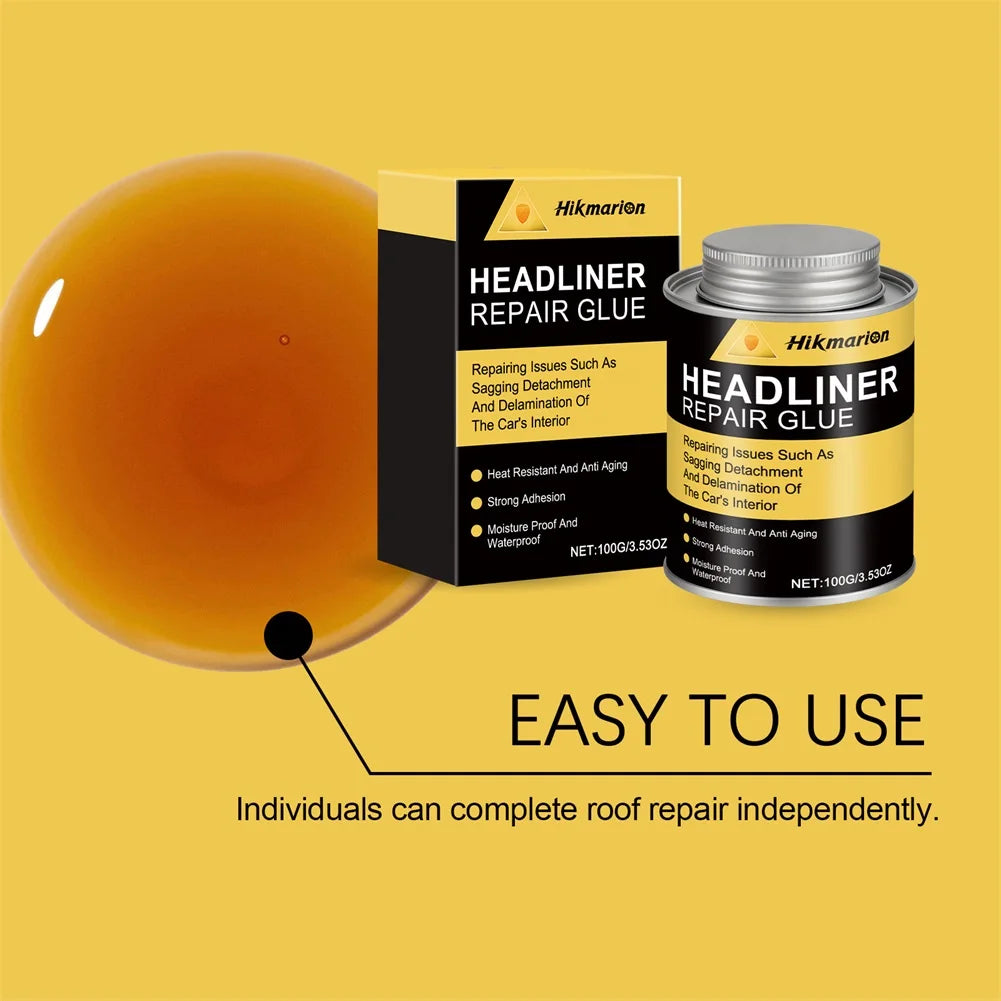 Car Headliner Repair Adhesive | Clear High-Temp Auto Fabric Glue