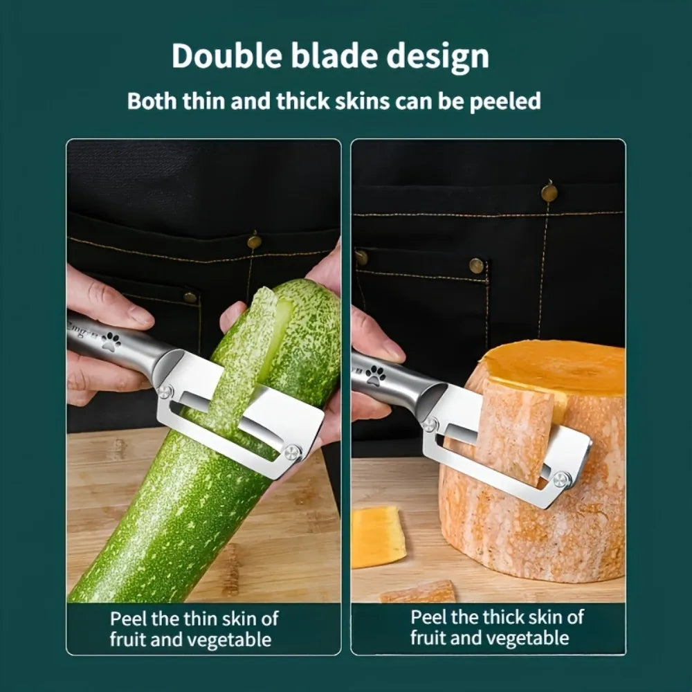 PLYS Stainless Steel Peeler – Sharp Heavy-Duty Kitchen Tool
