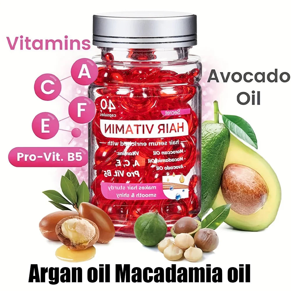 Arvazallia Argan Oil Leave-In Hair Treatment Capsules 80ct