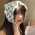 Vintage Boho Triangle Lace Hair Scarf Headband – Women & Girls