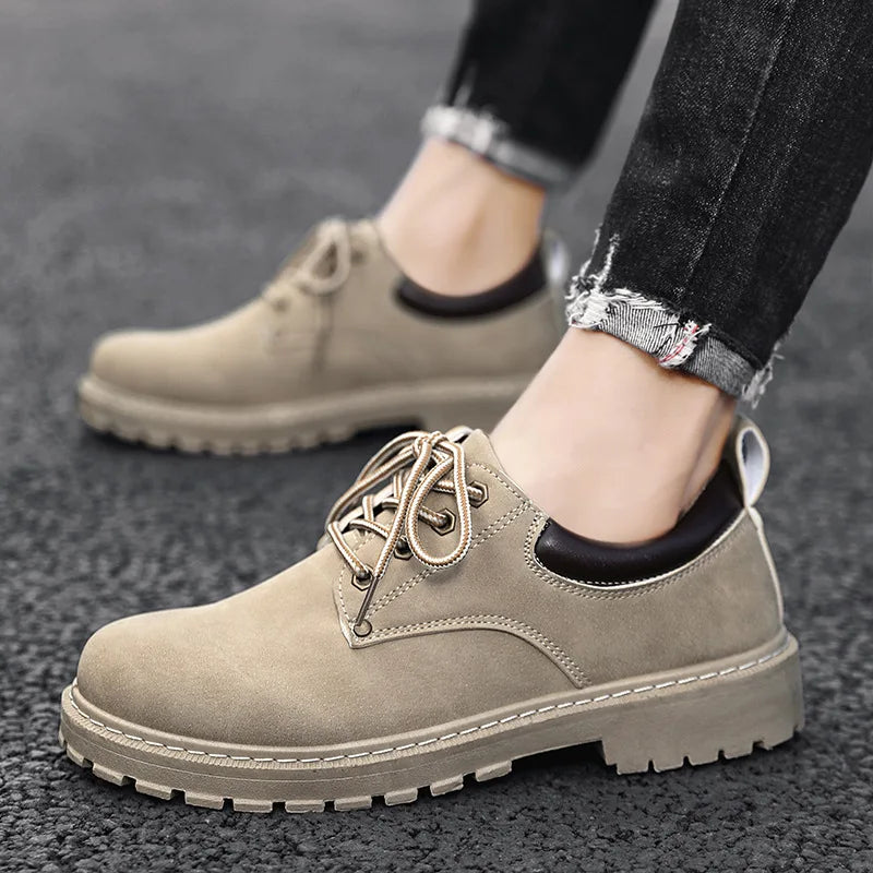 Men's Platform Oxford Shoes – Lace-Up Casual Dress Loafers