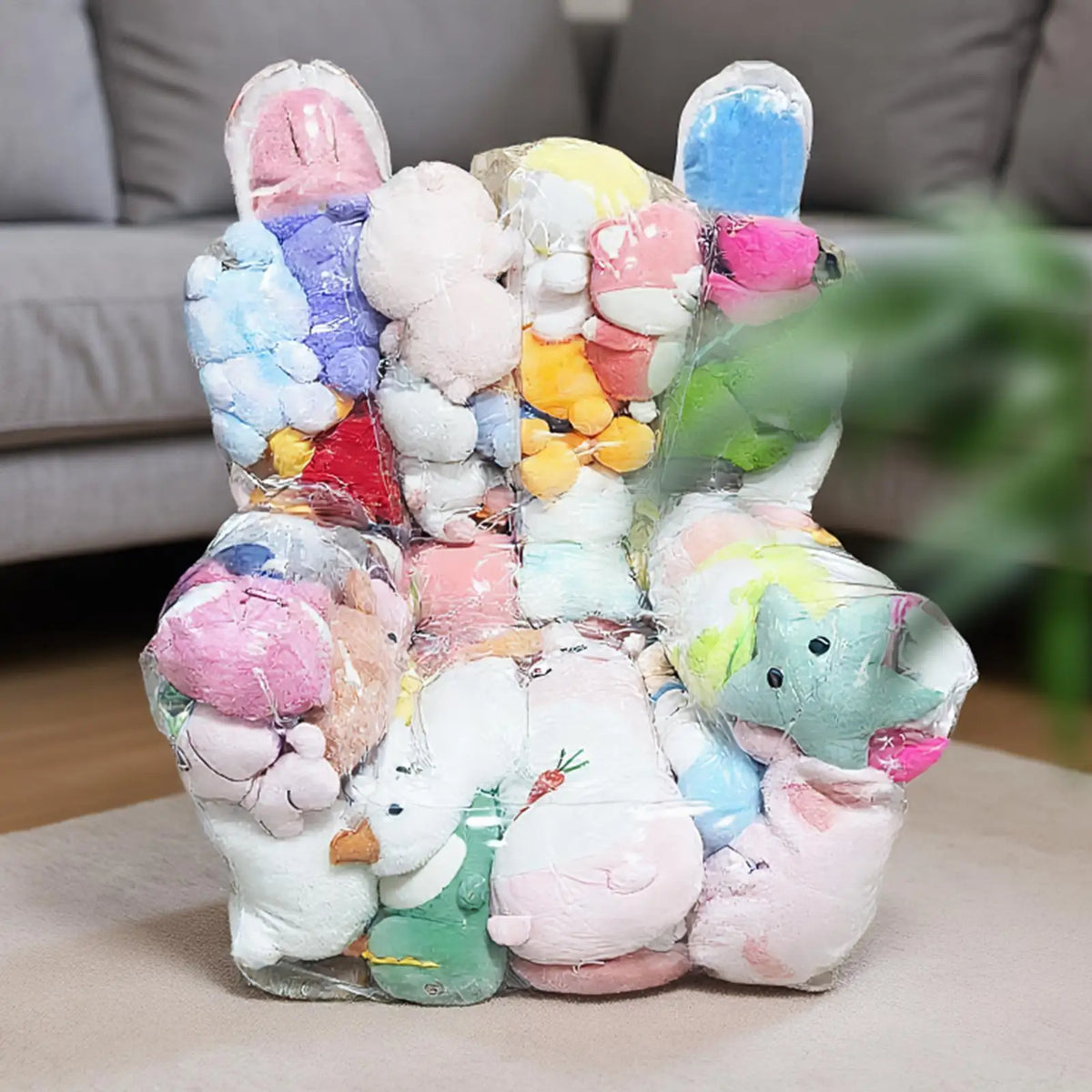 Bean Bag Stuffed Animal Storage Plush Toys Organizer Chair Kids Large