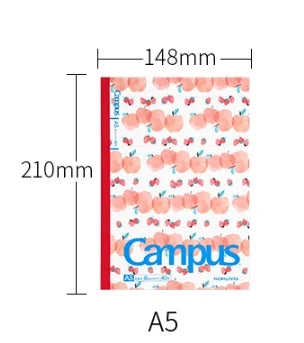 KOKUYO Campus A5 Notebook Dot-lined Ruled 40 Pages Fruit Series
