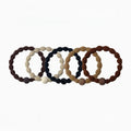 Sporty Hair Ties Strong Hold Elastic Bands 5/10 Pack – Black