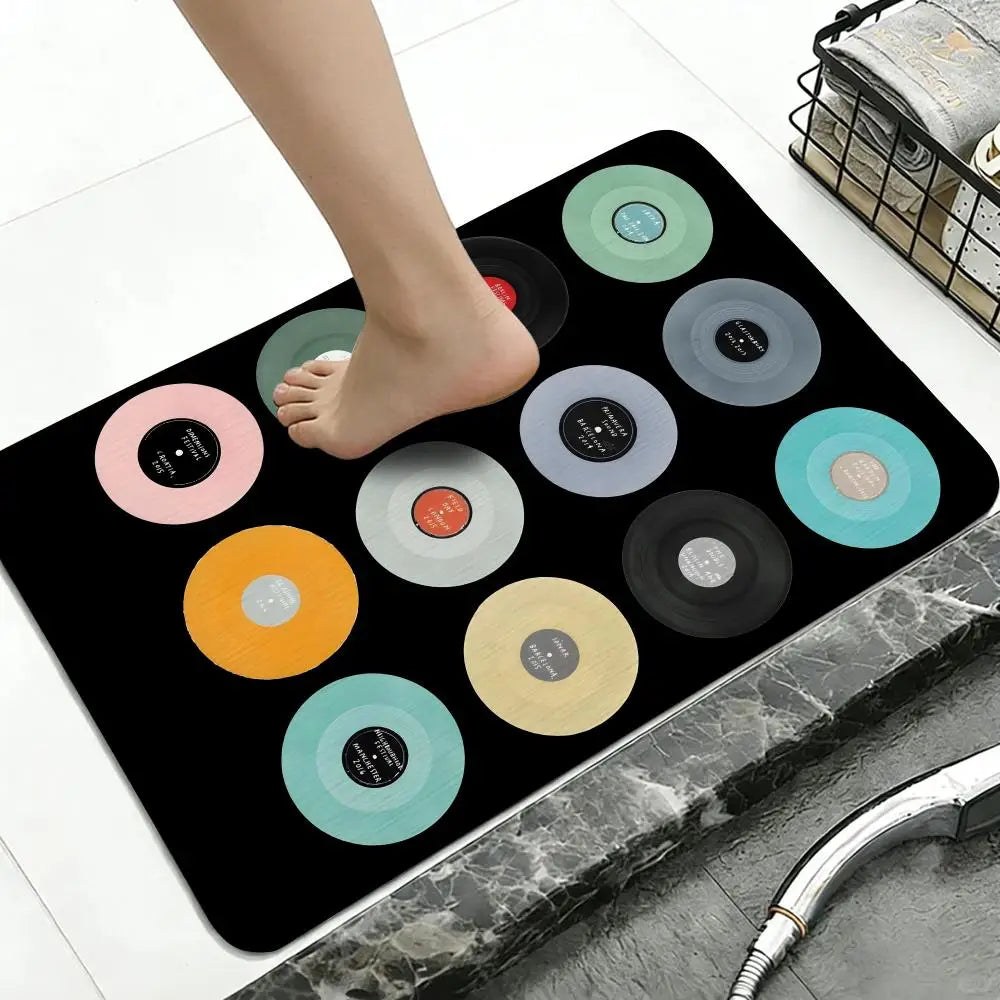 Diatomite Bath Mat – Quick Dry, Anti-Slip Cartoon Pattern