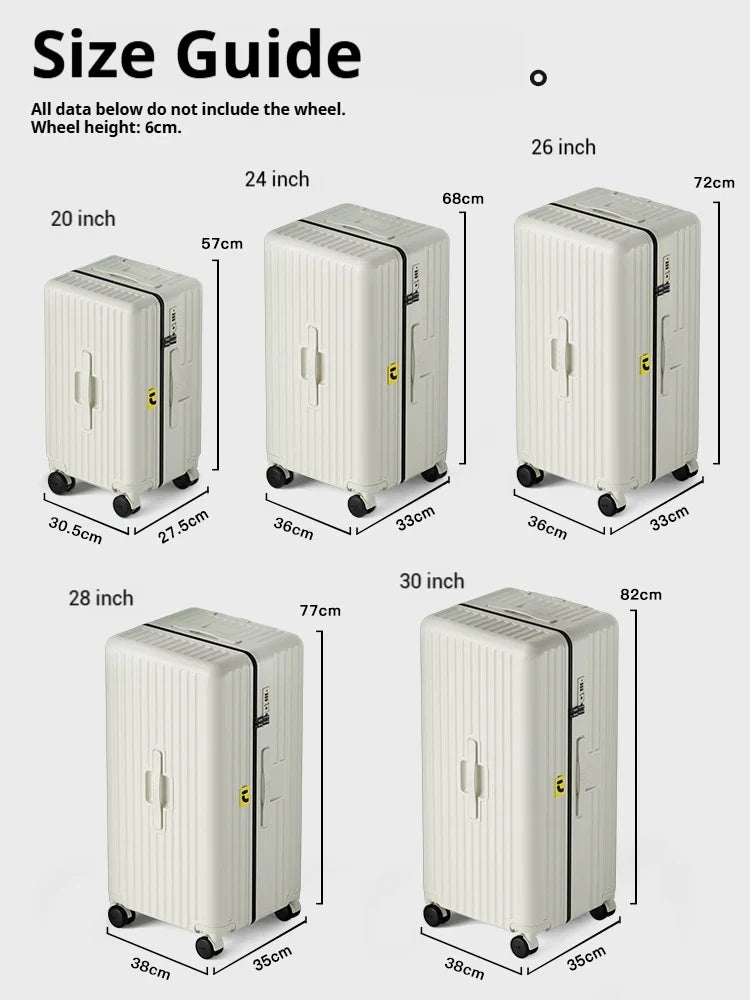 Aluminum Frame Hardshell Suitcase with Cup Holder 22/26/28 in