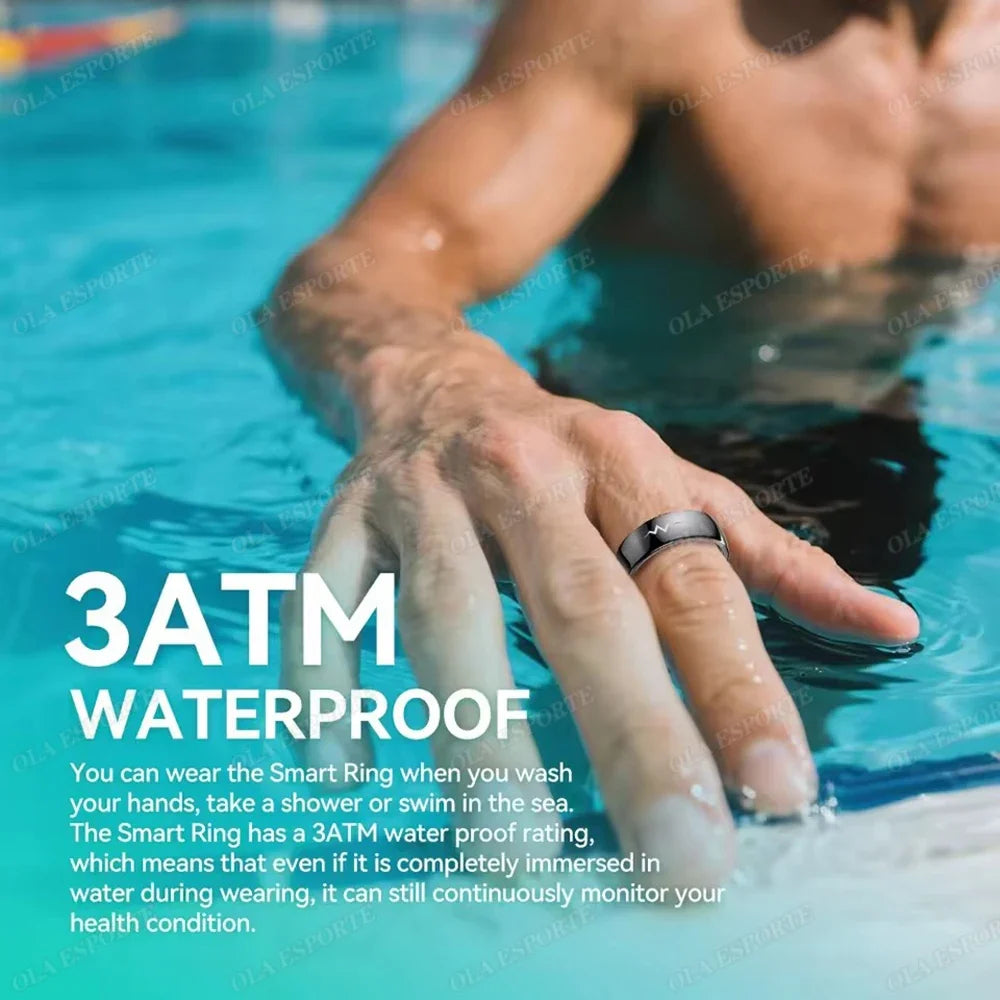 AI ECG Smart Ring | Heart Rate, Blood Pressure & Sleep Tracker