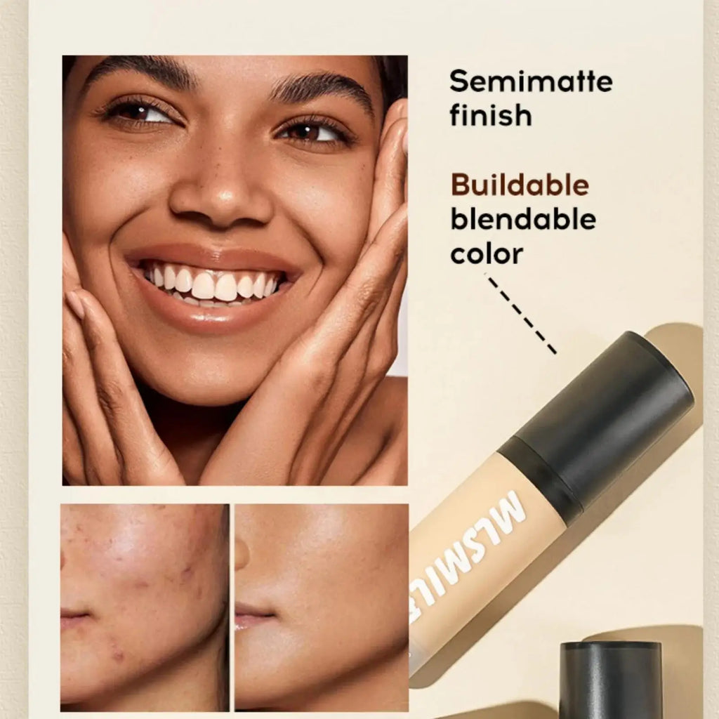 MLSMILE Makeup Set – Primer, Foundation, Concealer & Powder