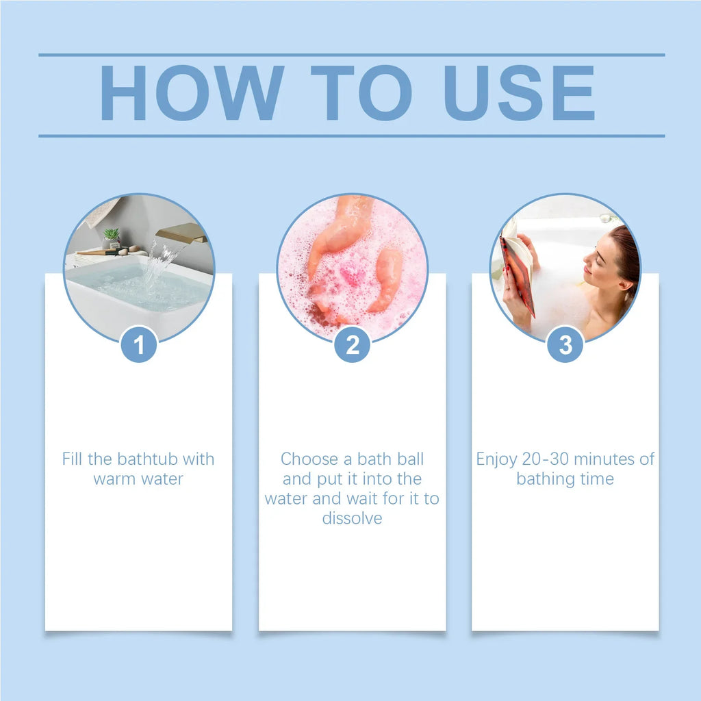 Aromatherapy Bath Bombs 6-Pack – Moisturizing & Relaxing