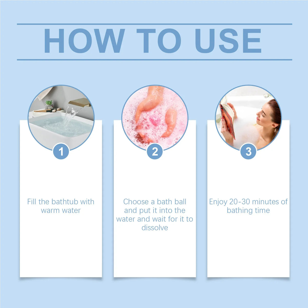 Aromatherapy Bath Bombs 6-Pack – Moisturizing & Relaxing