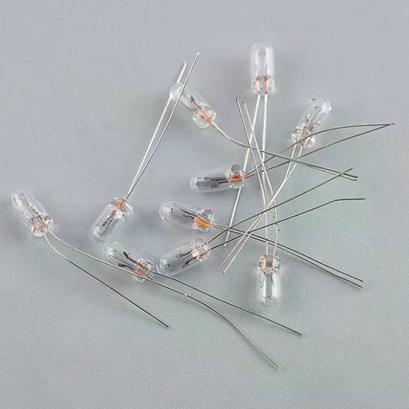 Clear 12V Mini Bulb Wheat Rice Bulbs Switch Button Indicator Tungsten