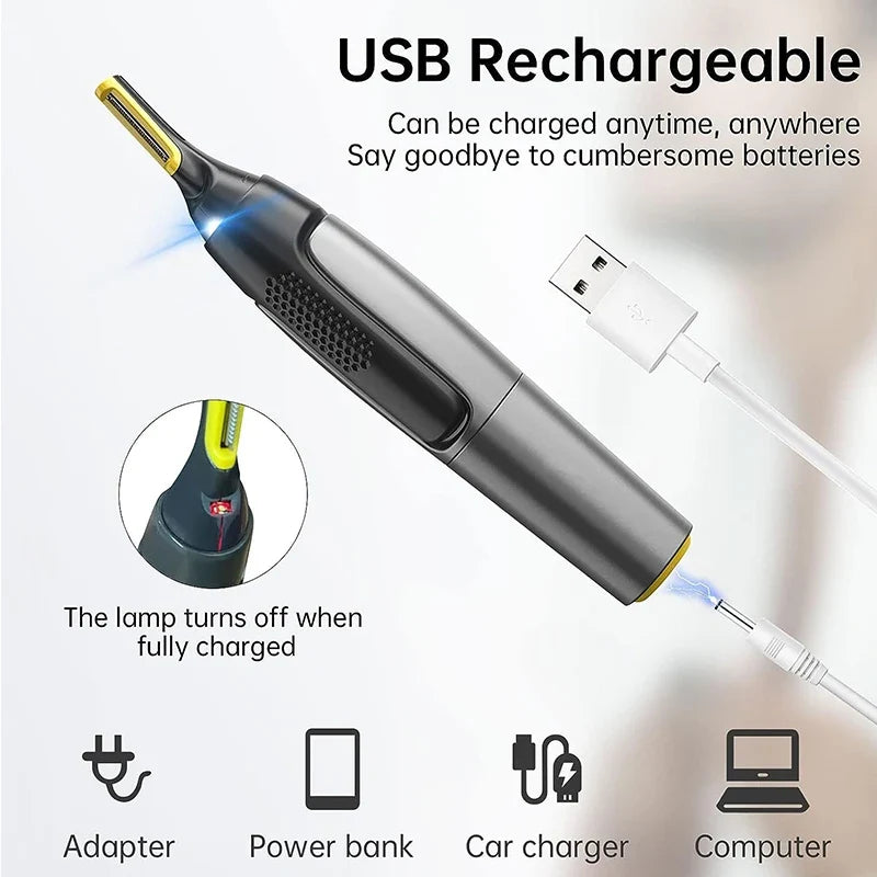 Electric Nose, Ear & Eyebrow Trimmer – Precision Multi-Use