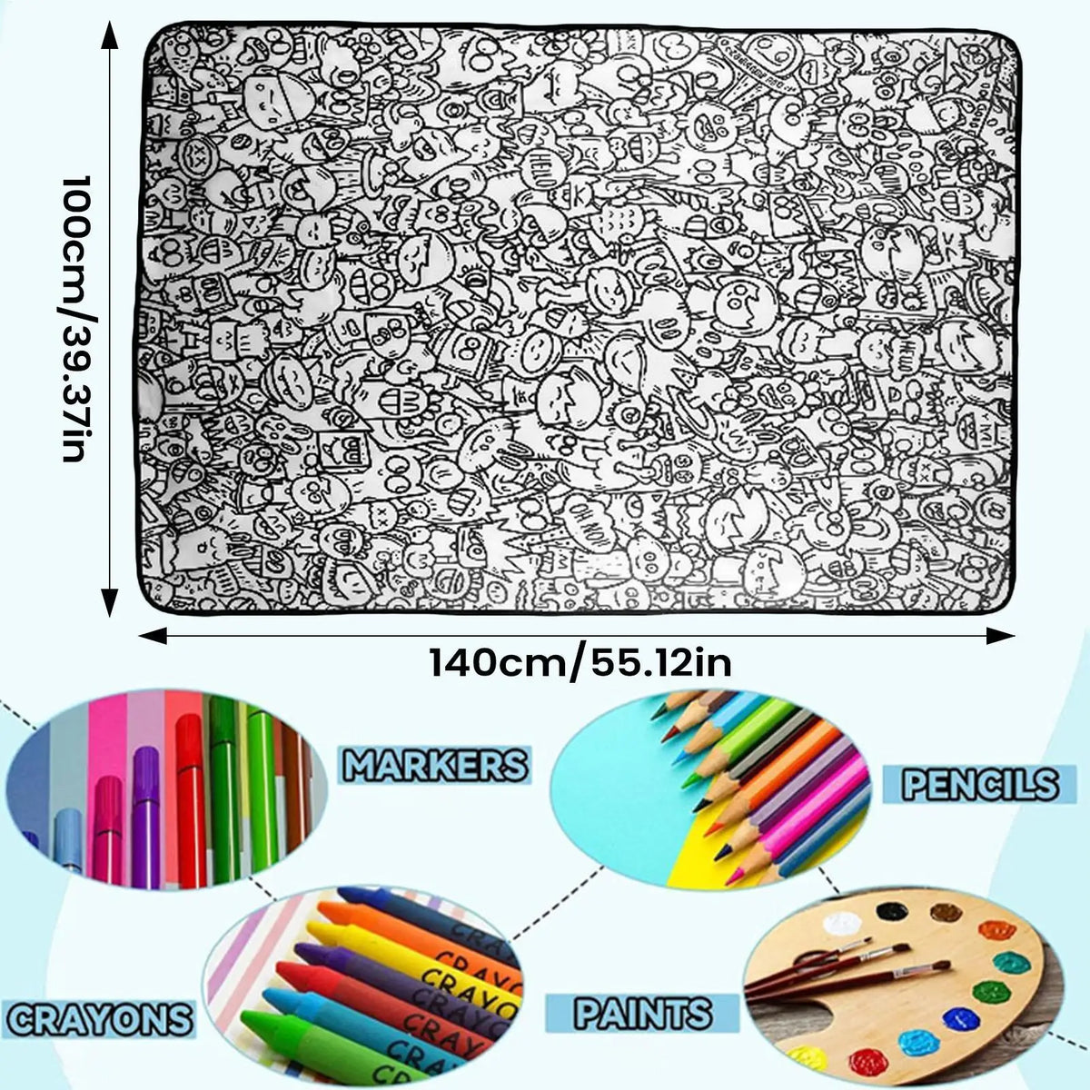 Color Your Own DIY Fleece Throw Blanket – Kids & Families