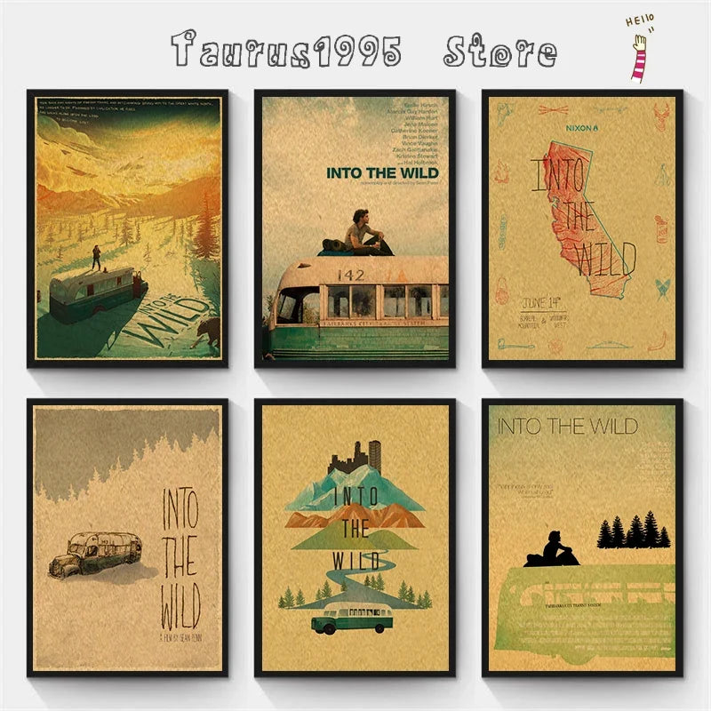 Into the Wild Movie Kraft Paper Poster | Wall Art Print