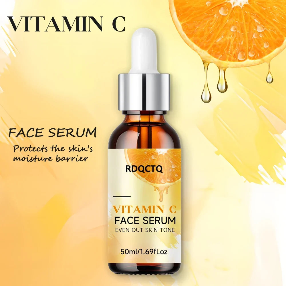 RDQCTQ Vitamin C Brightening Serum – Dark Spot Face Essence