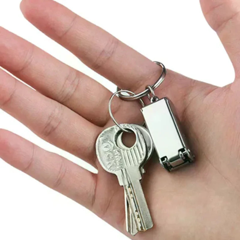 Mini Folding Nail Clipper with Key Ring | Stainless Steel