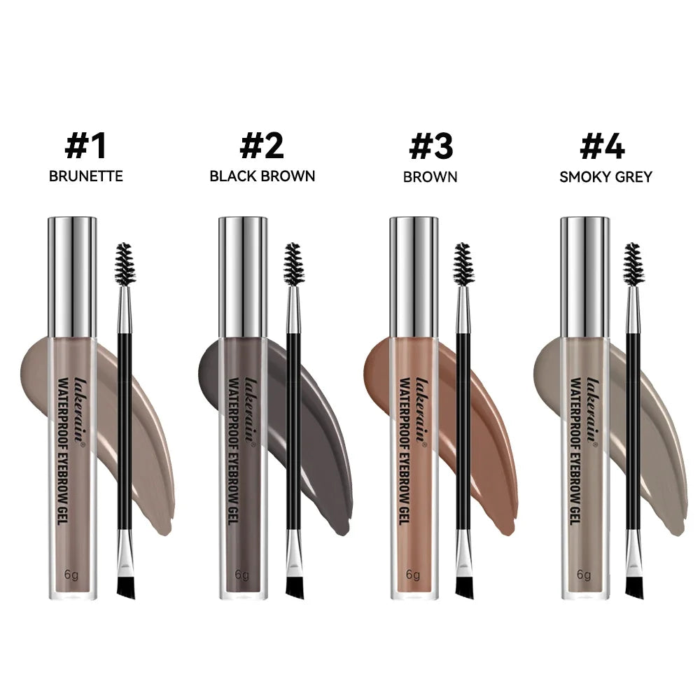 Waterproof Eyebrow Gel – High Pigment, Long-Lasting, 4 Shades