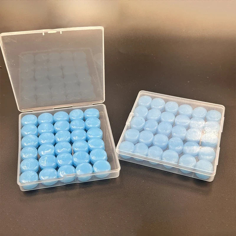 30-Pack Reusable Silicone Ear Plugs – Noise Reduction for Sleep