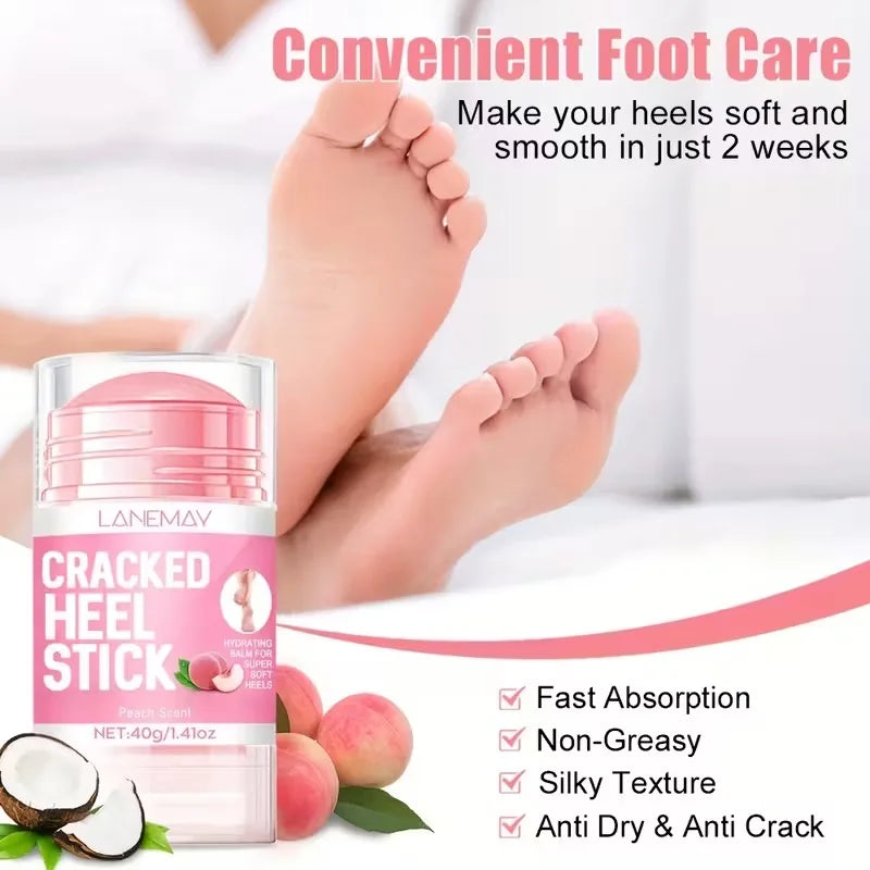 Peach Foot Balm 40g – Coconut Oil & Aloe for Soft, Smooth Heels