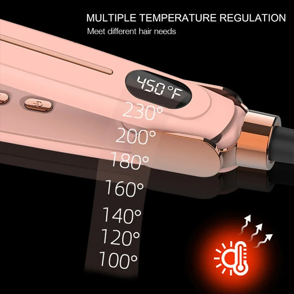 URGGU 2-in-1 Hair Straightener & Curling Iron | Infrared Ion