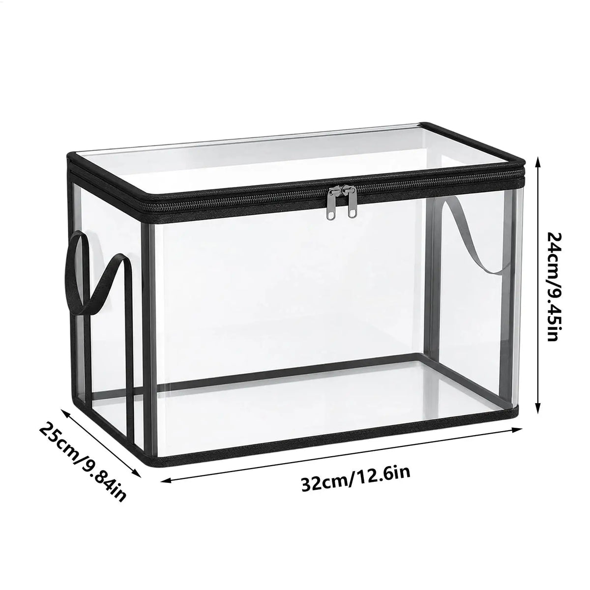 Book Storage Box Clear Stackable Large Capacity Containers