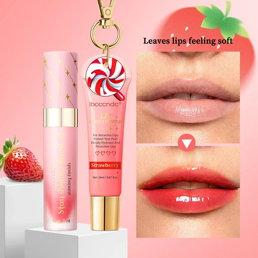 ibcccndc Lip Oil & Stain Set – Glossy Hydrating Lip Duo
